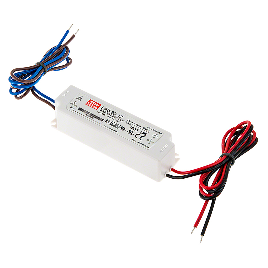 Mean Well LED Switching Power Supply - LPV Series 20-100W Single Output LED  Power Supply - 12V DC [LPV-x-12] - $12.95 : LED Strips