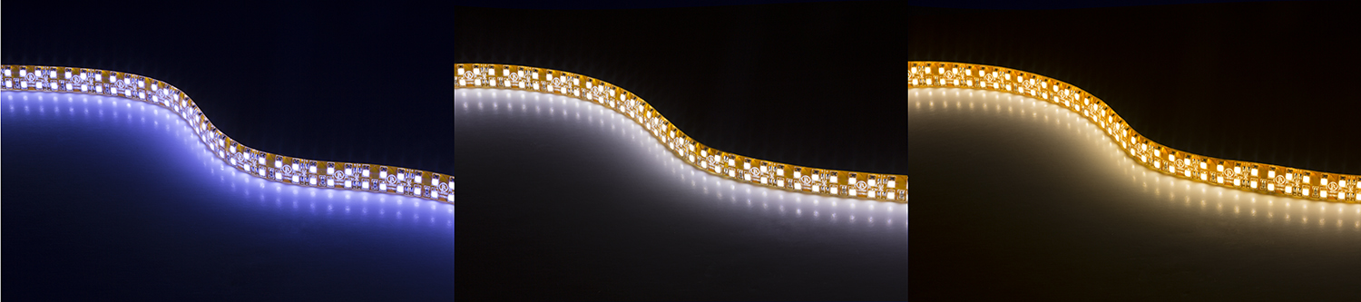 3528 Outdoor White LED Strip Light - Dual Row LED Tape Light - 24V - Weatherproof IP65 - 475 lm/ft