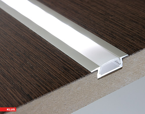 MICRO-NK LED Aluminum Aluminum Strip Channel - Flush Mount - 11mm