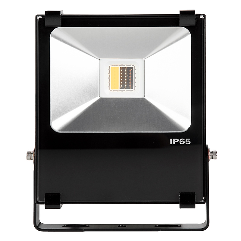 20W Color-Changing Wi-Fi LED Flood Light - RGB+White - Smartphone Compatible or w/ Optional Remote