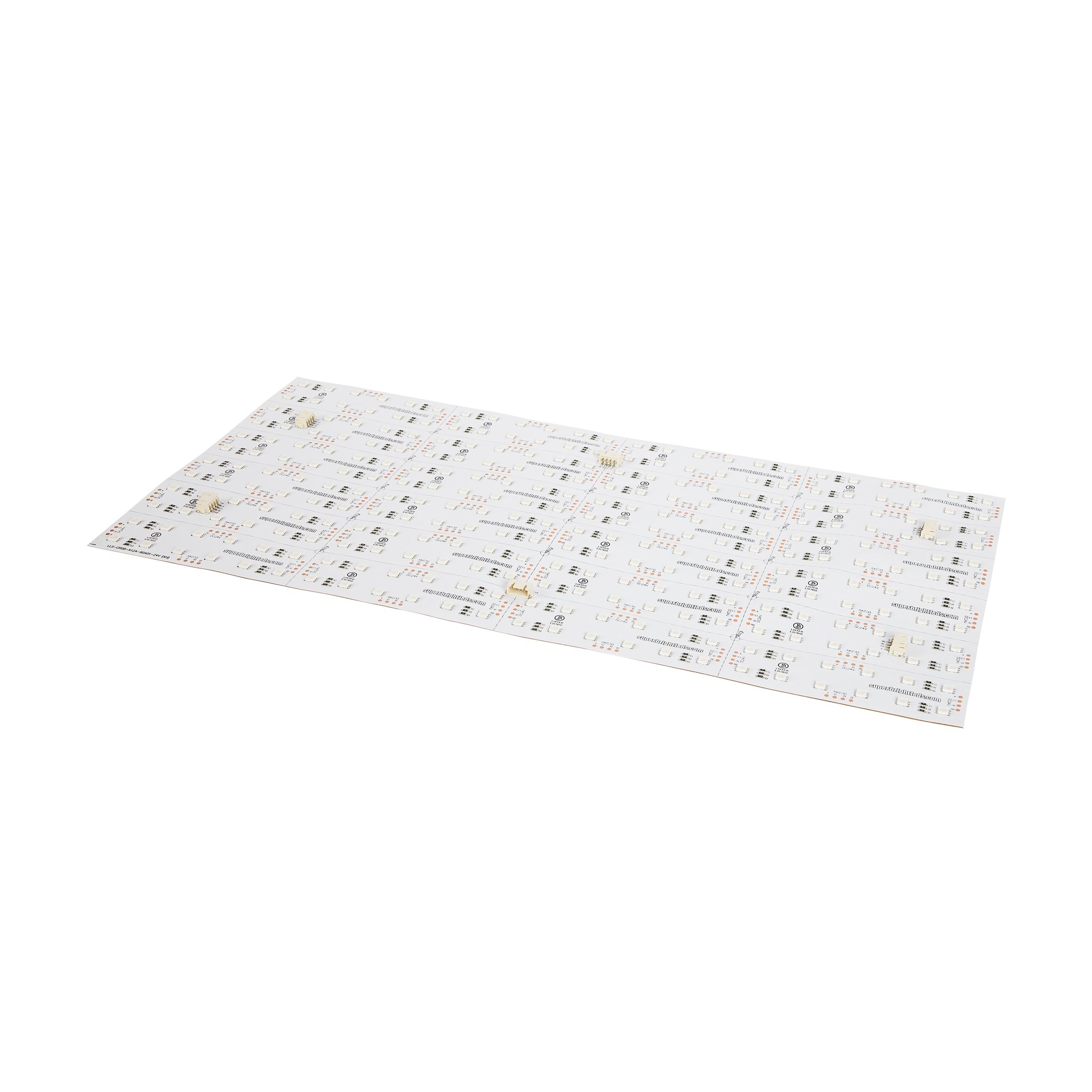 RGB LED Light Sheet - 18.9” x 9.5” - 24V - IP20 - XH Pin Connection