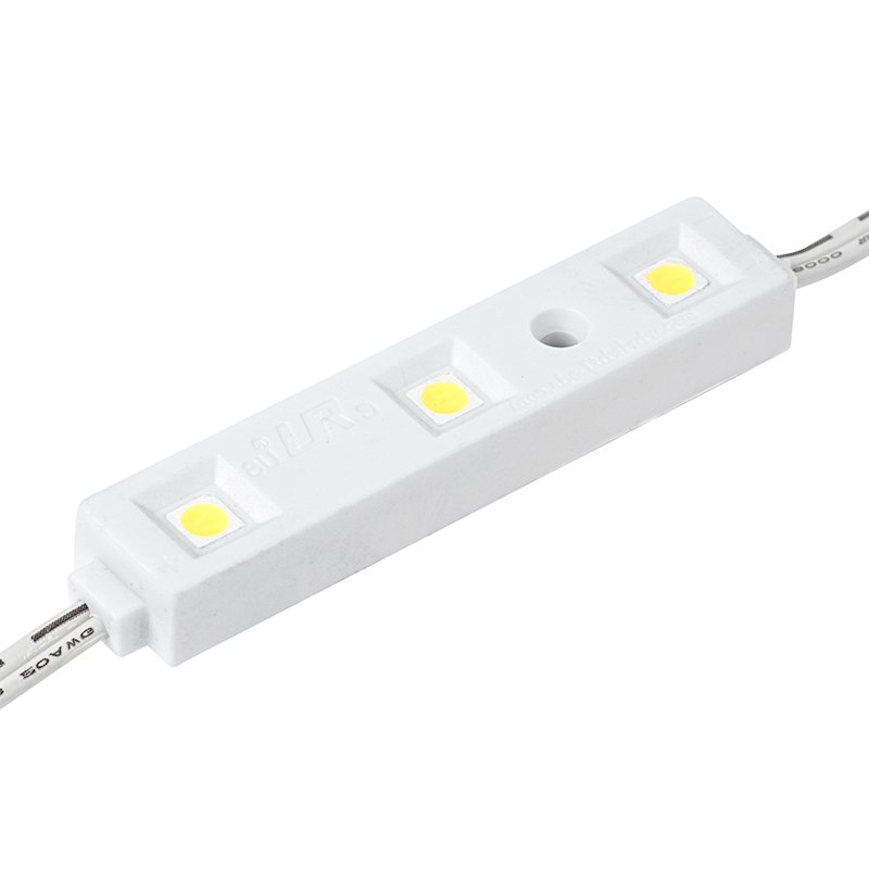 Single Color LED Module - Linear Module with 3 SMD LEDs - 57 Lumens/Module - 4900K - 25-Pack / 100-Pack