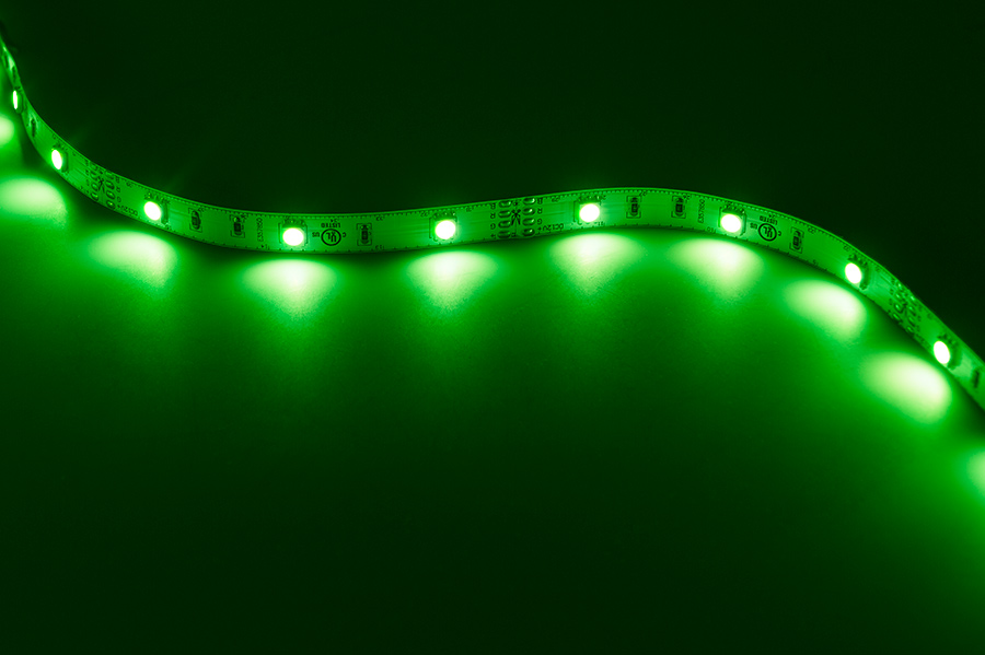 RGB LED Strip Lights - 12V LED Tape Light w/ LC4 Connector - 126 Lumens/ft. - Click Image to Close