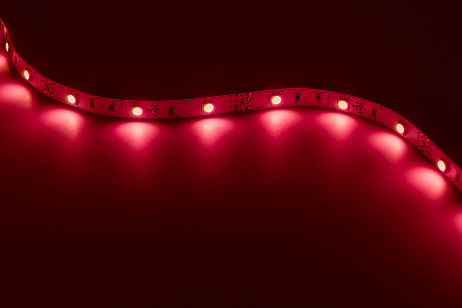 RGB LED Strip Lights - 12V LED Tape Light w/ LC4 Connector - 126 Lumens/ft.