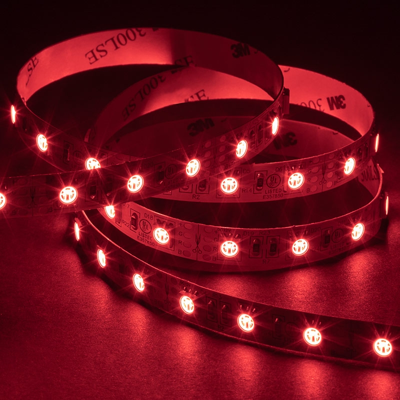 5050 RGB LED Strip Light - Color-Changing LED Tape Light - 12V - IP20 - 18 LEDs/ft